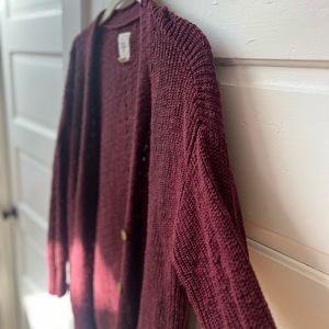 Billabong Mellow Nights Long Cardigan | Coco Berry | Size L